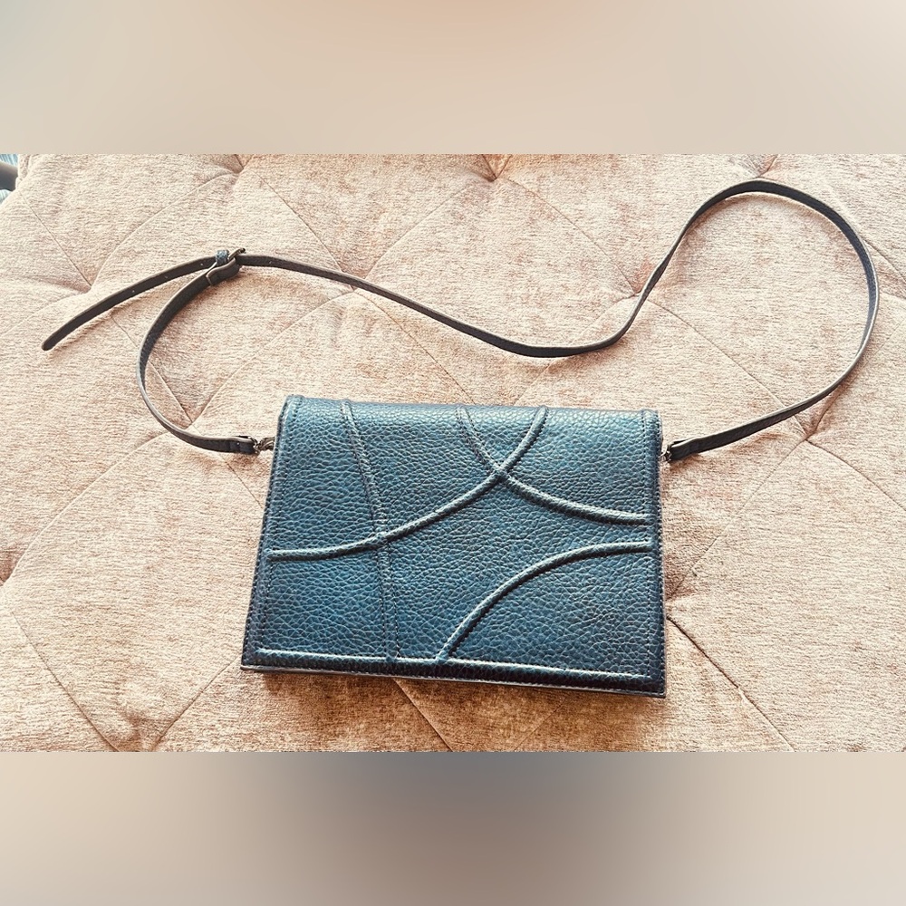 Sondra Roberts Black Textured Clutch